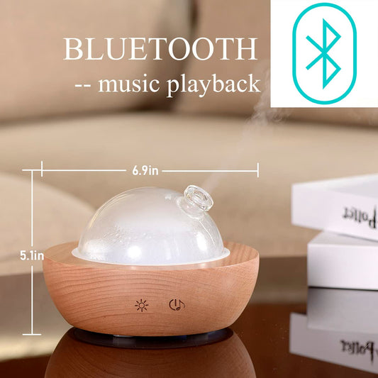 Kakoda diffuser Bluetooth speaker area for music playback.