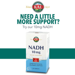 KAL NADH tablets in a daily routine context for energy support