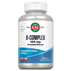 KAL B-100 Complex bottle front for steady energy support.