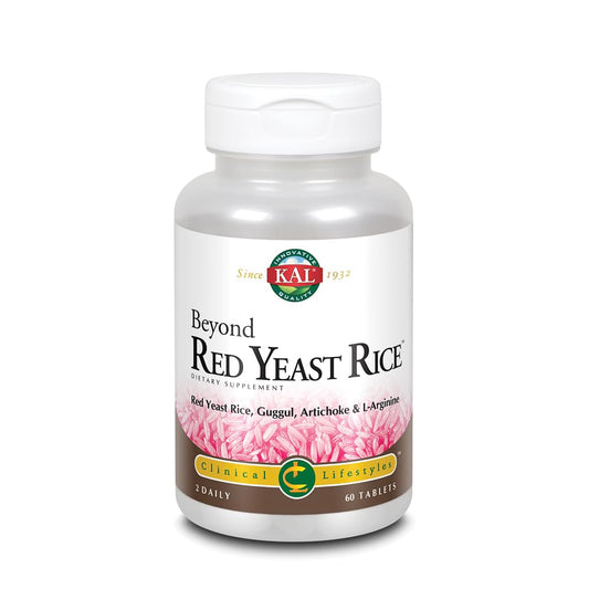 KAL Beyond Red Yeast Rice bottle with tablets for daily wellness support.