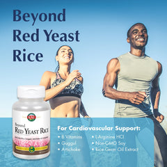 KAL Beyond Red Yeast Rice ingredient-blend image highlighting B vitamins and artichoke extract for vitality.