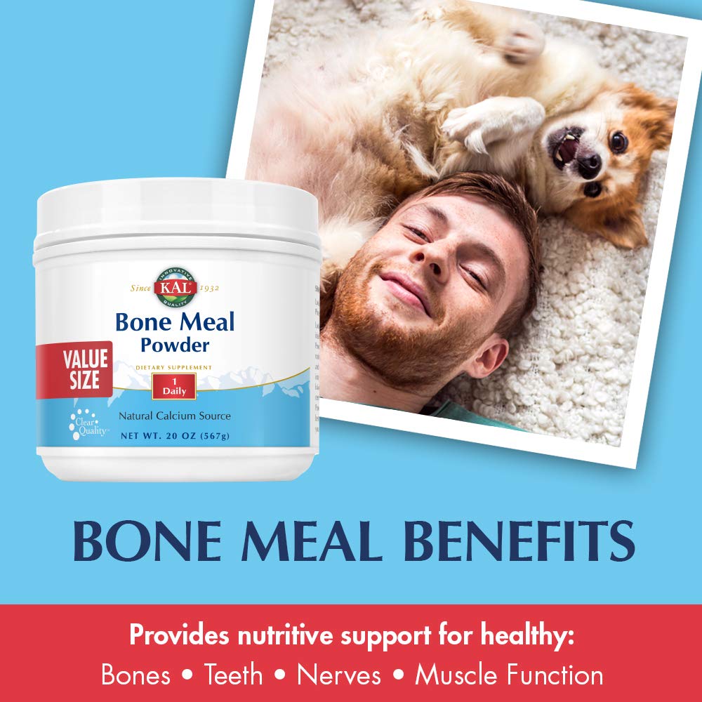 KAL Bone Meal Powder being stirred into smoothie for easy nutrient boost