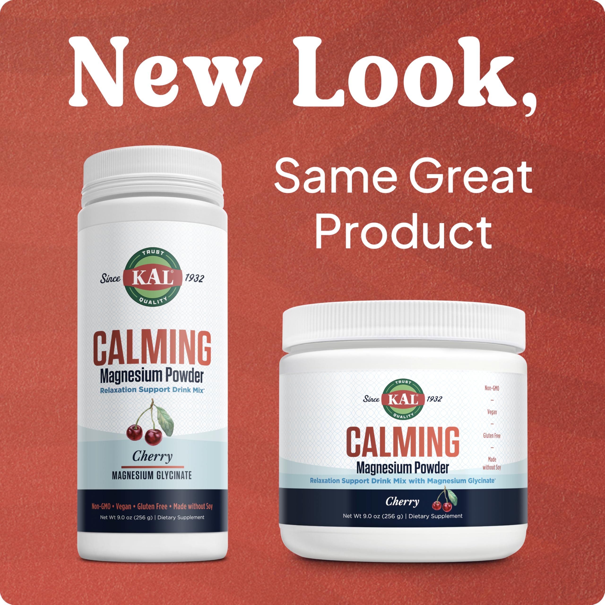 KAL Calming Magnesium Powder cherry flavor blends easily in water for a soothing routine