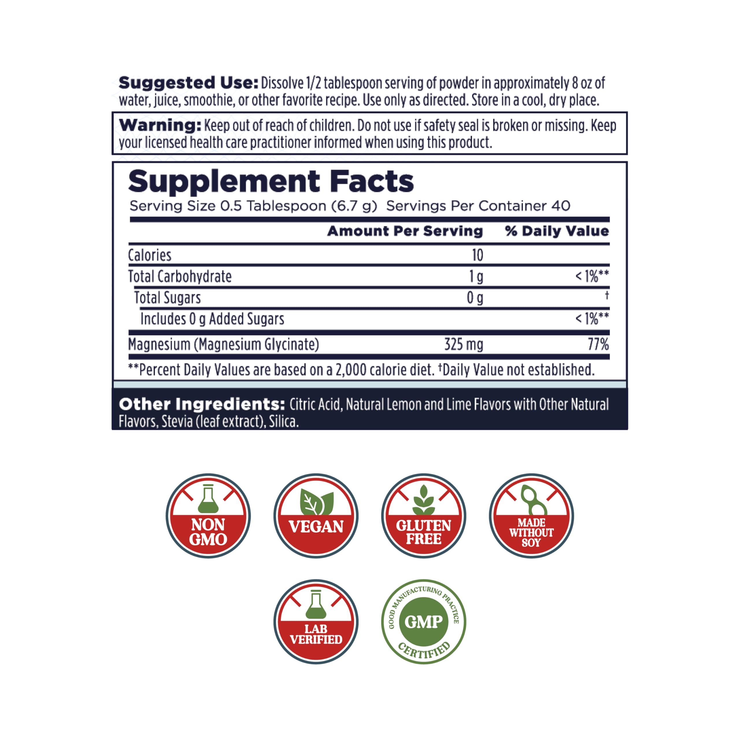 KAL Calming Magnesium Powder scoop for quick zen moments.