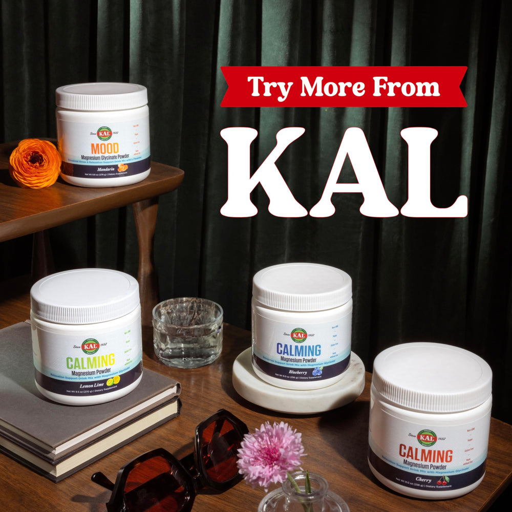 KAL Calming Magnesium Powder reseal-cap preserves freshness after use.