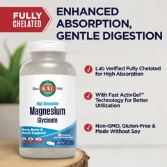 KAL ActivGels bottle label highlighting non-GMO and gluten-free features