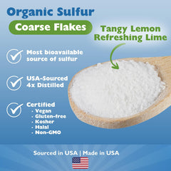 KALA HEALTH MSMPure bottle label detail emphasizes USA-made quality and purity.