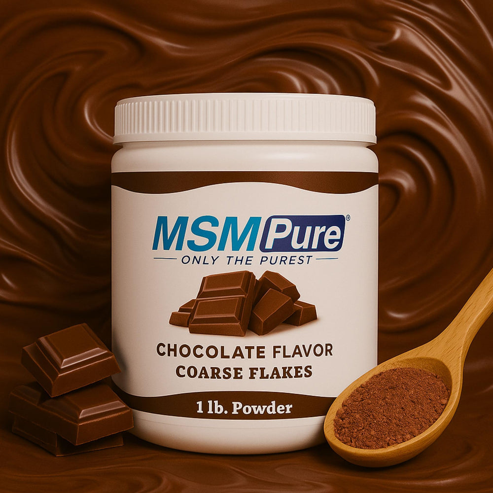 KALA HEALTH MSMPure chocolate flakes scoop for precise daily dosing and consistency