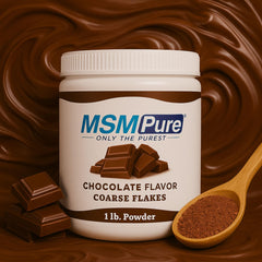 KALA HEALTH MSMPure chocolate flakes scoop for precise daily dosing and consistency