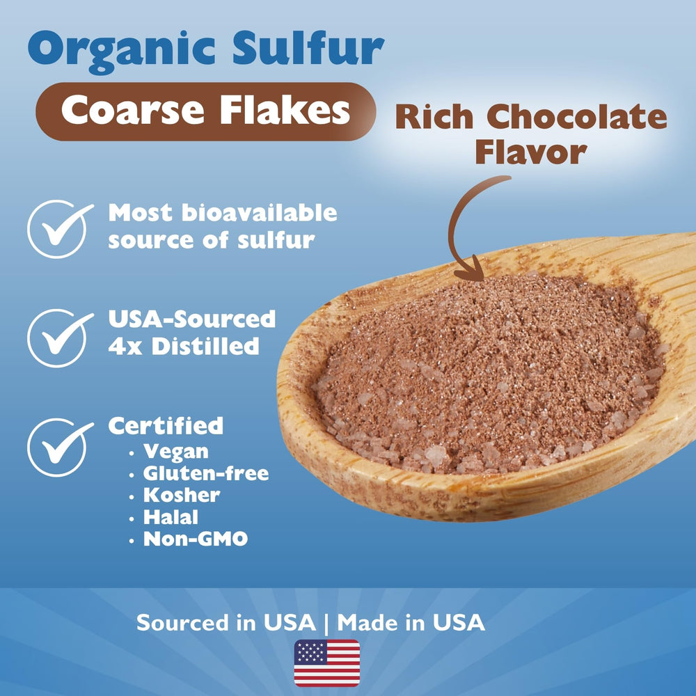 KALA HEALTH MSMPure chocolate flakes texture close-up showcases rich cocoa flavor