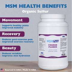 KALA HEALTH MSMPure coarse MSM powder with measuring spoon enables precise dosing.