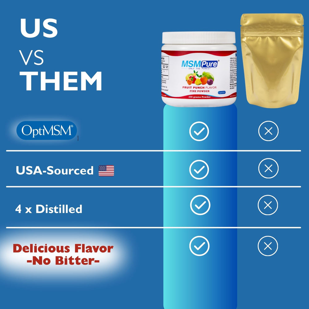 Kala Health MSMPure measuring scoop highlights precise daily dosing.