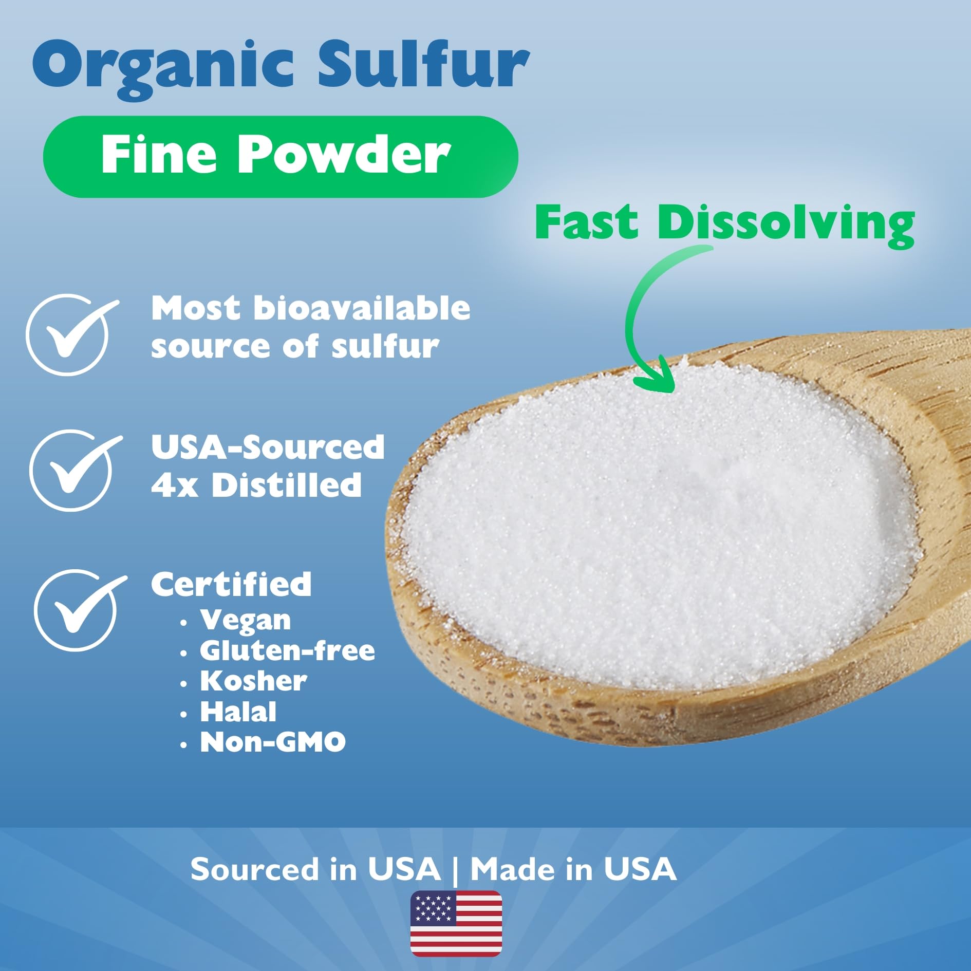 KALA HEALTH MSMPure scoop measuring powder for daily use.