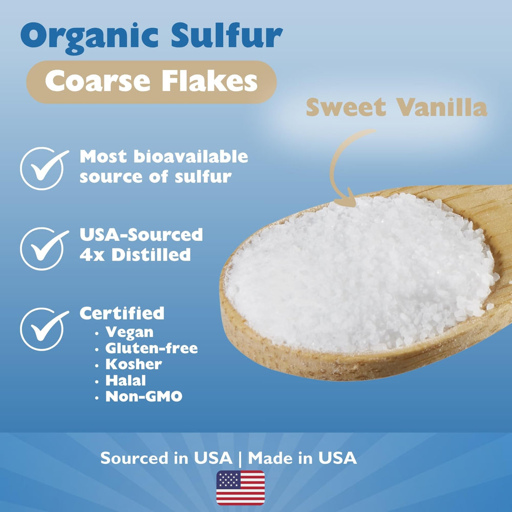 MSMPure vanilla MSM packaging emphasizing OptiMSM purity and quality