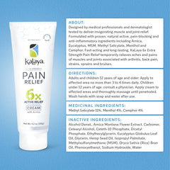 Kalaya soothing massage cream designed for deep muscle relief.