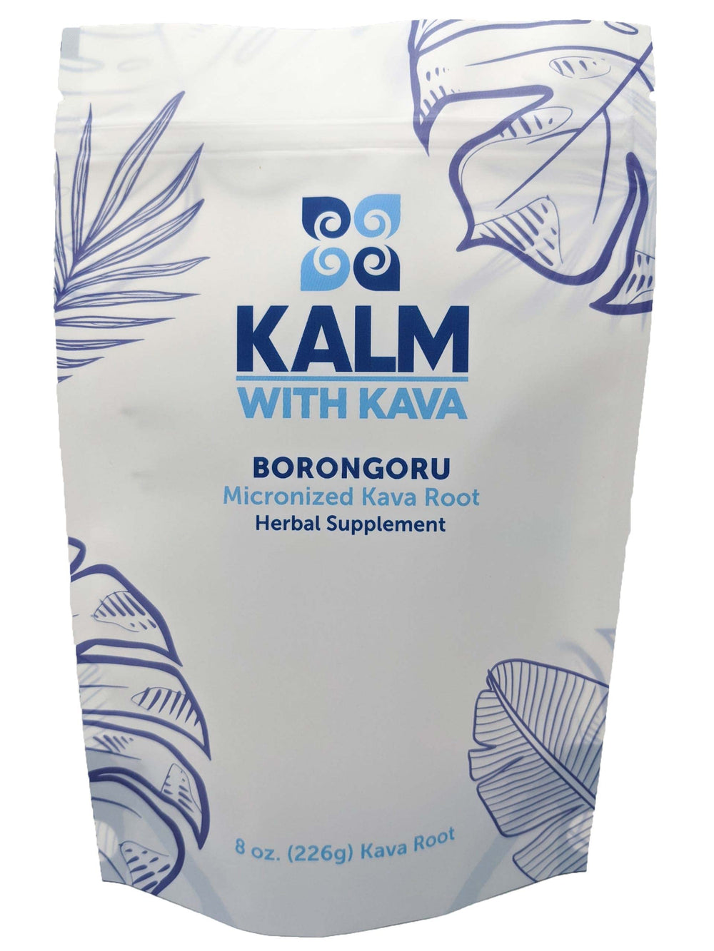 KALM Borongoru Kava powder bottle pour for easy, mess-free preparation.