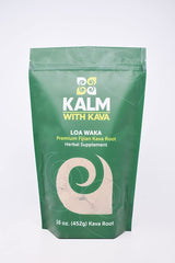 KALM Loa Waka traditional grind 16oz bottle for a calming session