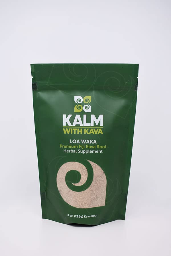 KALM Loa Waka bottle on table ready for a relaxing ritual.