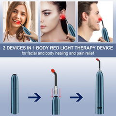 Kaltagled red light device used on neck and shoulder for comfort