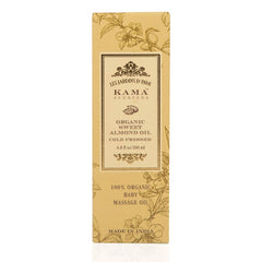 Kama Ayurveda almond oil being applied to skin for nourishing use