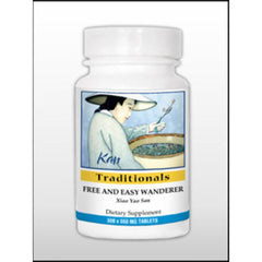 Kan Herbs Free and Easy Wanderer bottle supports daily balance with traditional herbal blend.