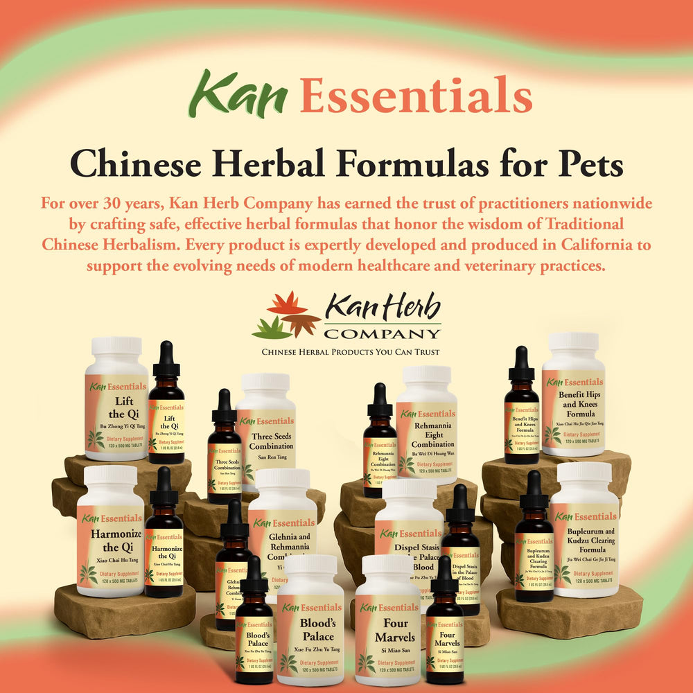 Kan Herbs Protect The Middle herbal blend ingredients for daily pet wellness