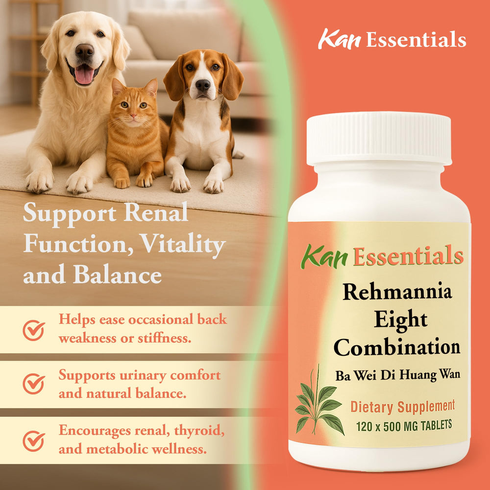 California-made Kan Herb Rehmannia Eight packaging reflecting quality.
