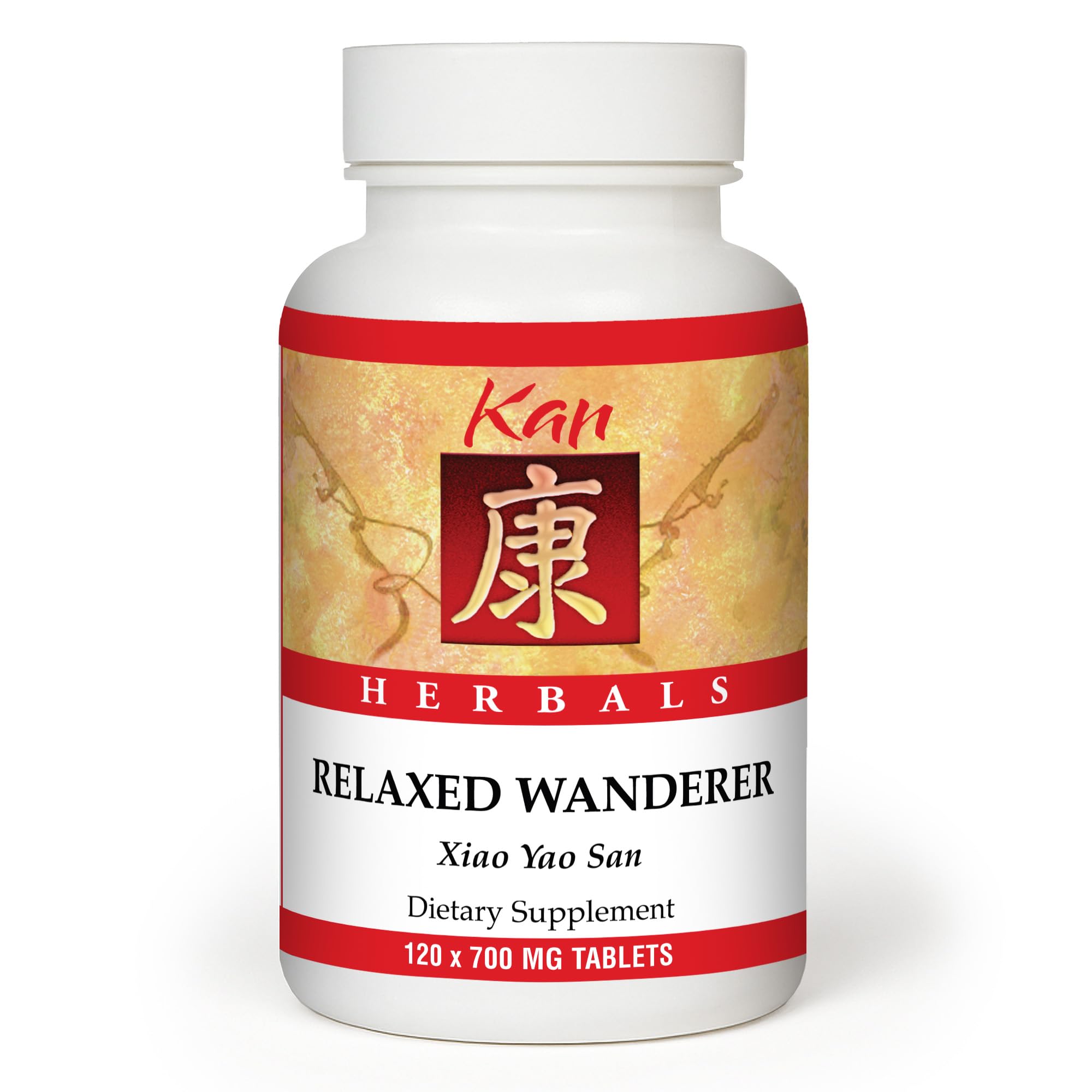 Kan Herb Relaxed Wanderer bottle front showing the mood-supporting formula