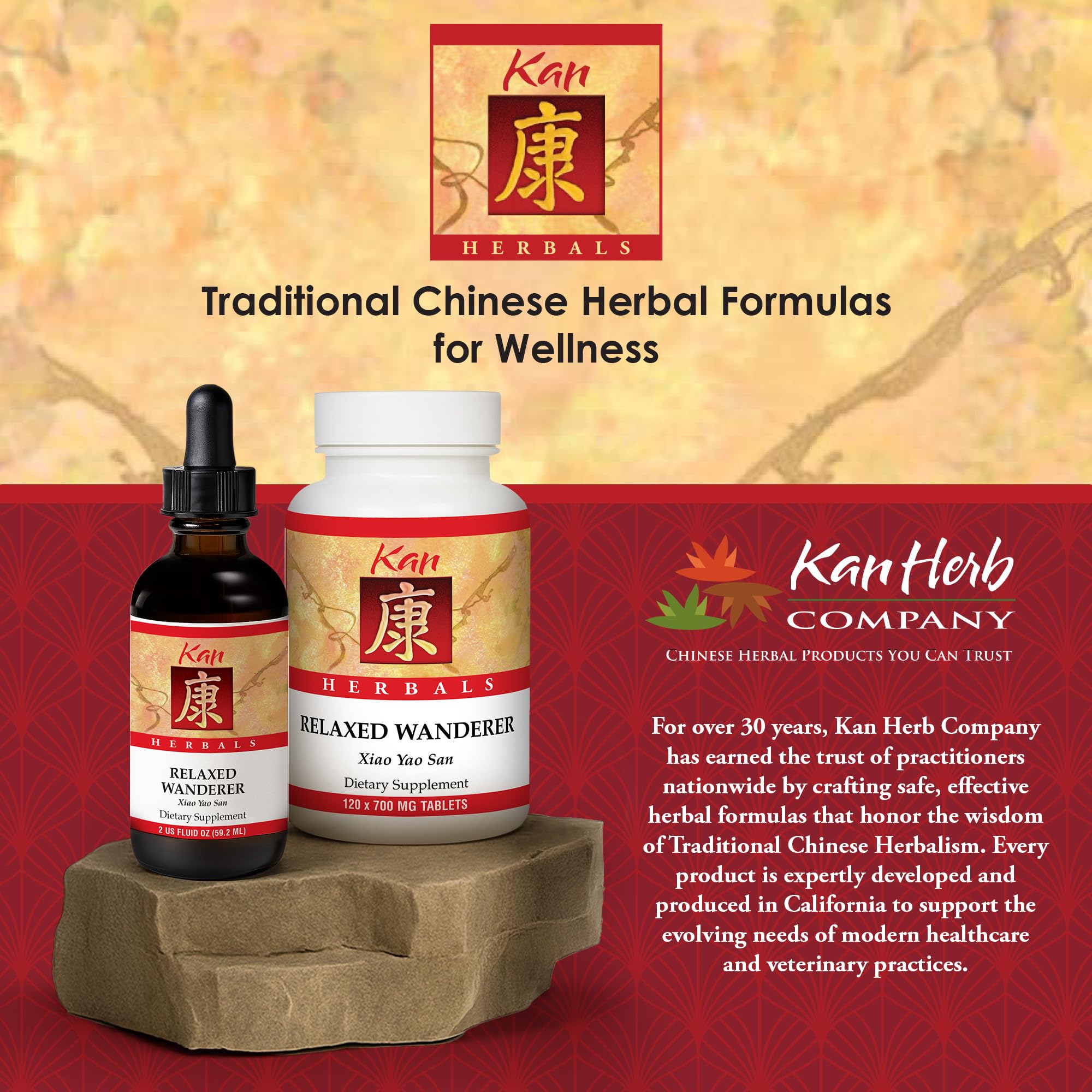 California-made Kan Herb Relaxed Wanderer bottle for trusted quality