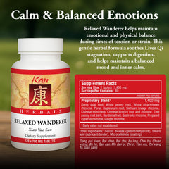 Kan Herb Relaxed Wanderer tablets ready for daily use
