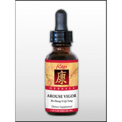 Kan Herbs Arouse Vigor bottle and dropper for daily energy support