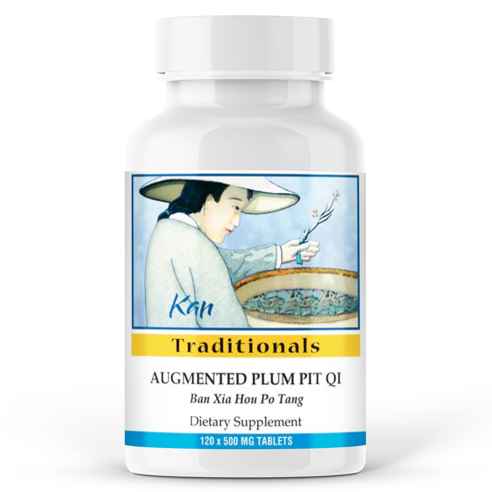 Kan Herbs Augmented Plum Pit Qi tablets bottle for daily balance