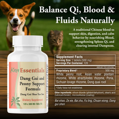 Kan Herbs Essentials blend promoting calm and balanced energy in pets.