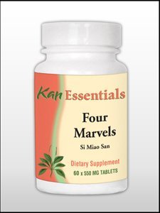 Kan Herbs Four Marvels 60 tabs bottle for animal wellness and daily dose routine