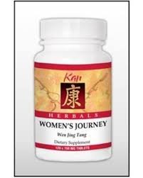 Kan Herbs Women's Journey tablets bottle for daily wellness support and balanced energy