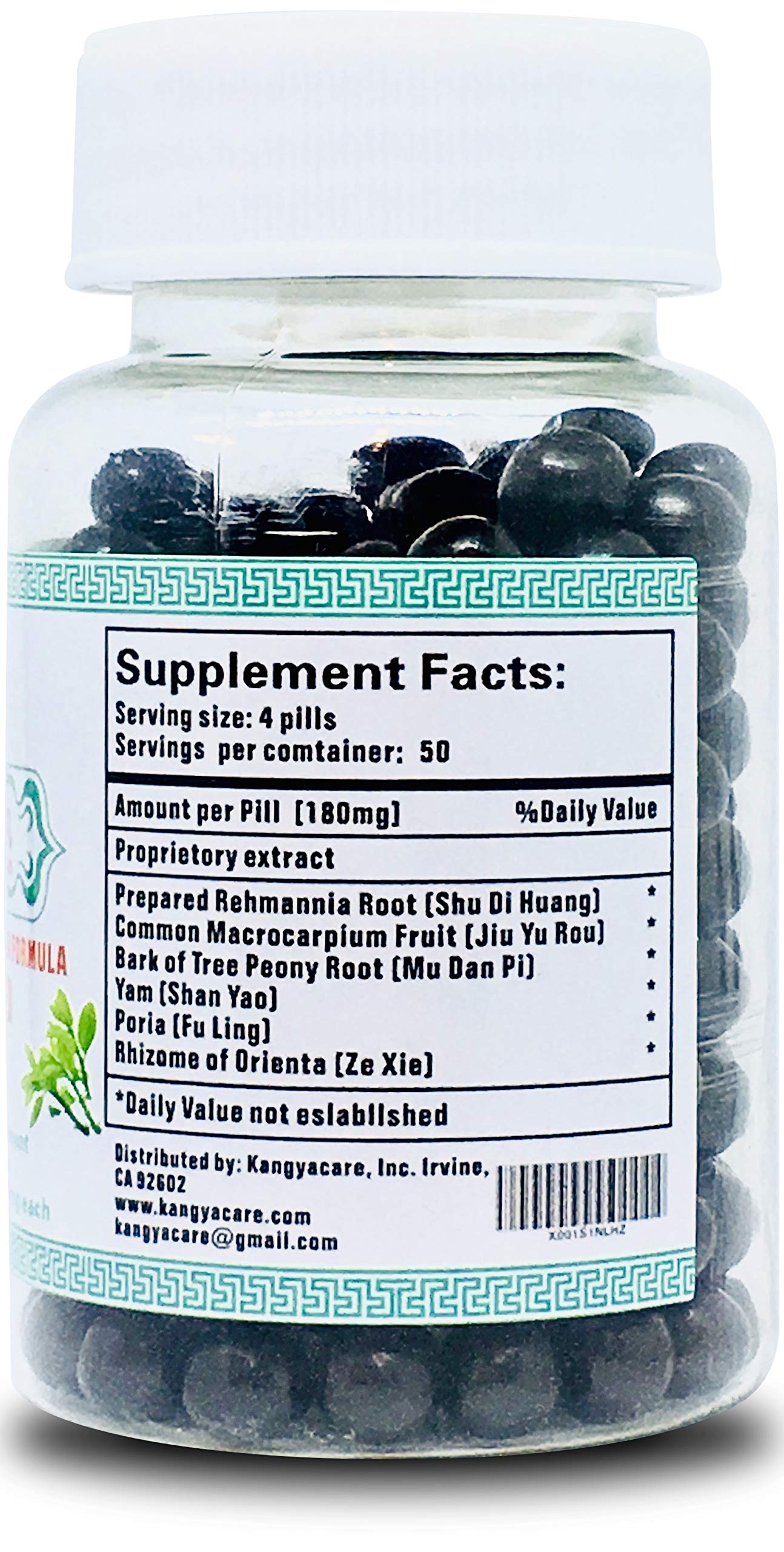 Kangyacare Liu Wei Di Huang Wan dosage guide illustration for daily use