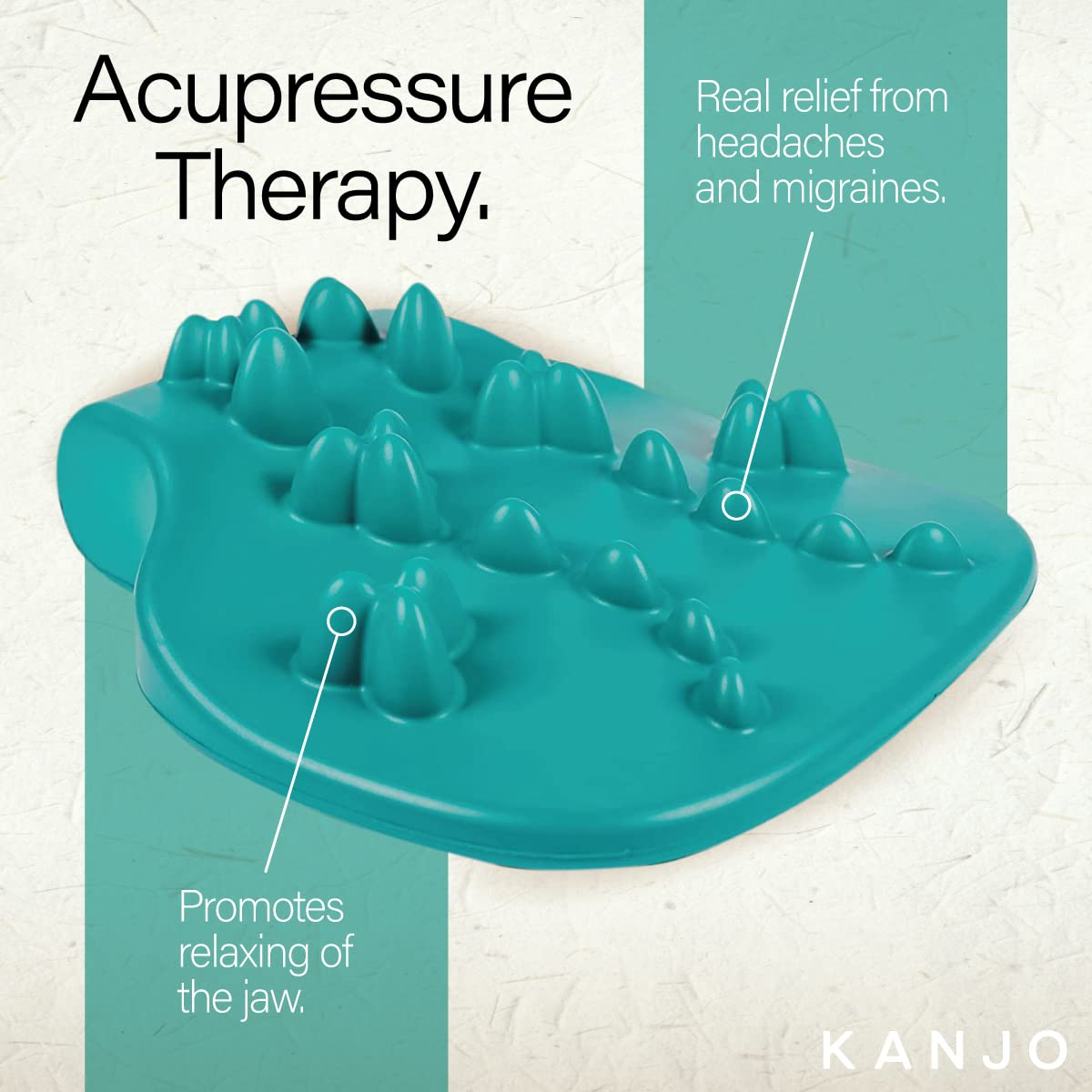 Kanjo spinal alignment cushion supports posture and reduces upper back stiffness.