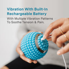Rechargeable battery indicator on Kanjo ball enabling cordless use.