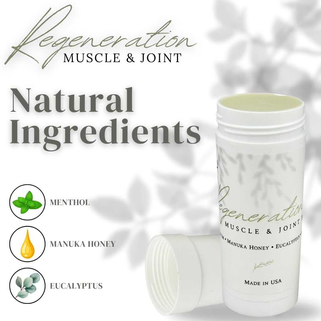 KANU Regeneration Balm demonstrates cooling sensation during application.
