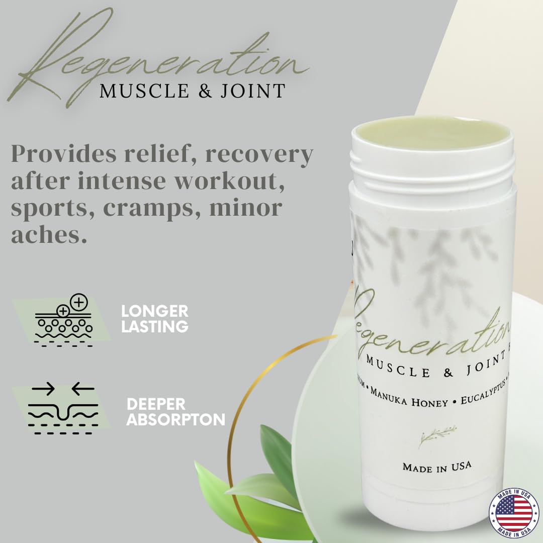 Balm ingredients highlight magnesium and natural oils in KANU Regeneration Balm.