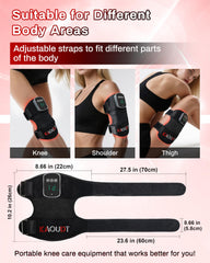 Kaoudt 3D knee massager with multiple modes for customizable relief.
