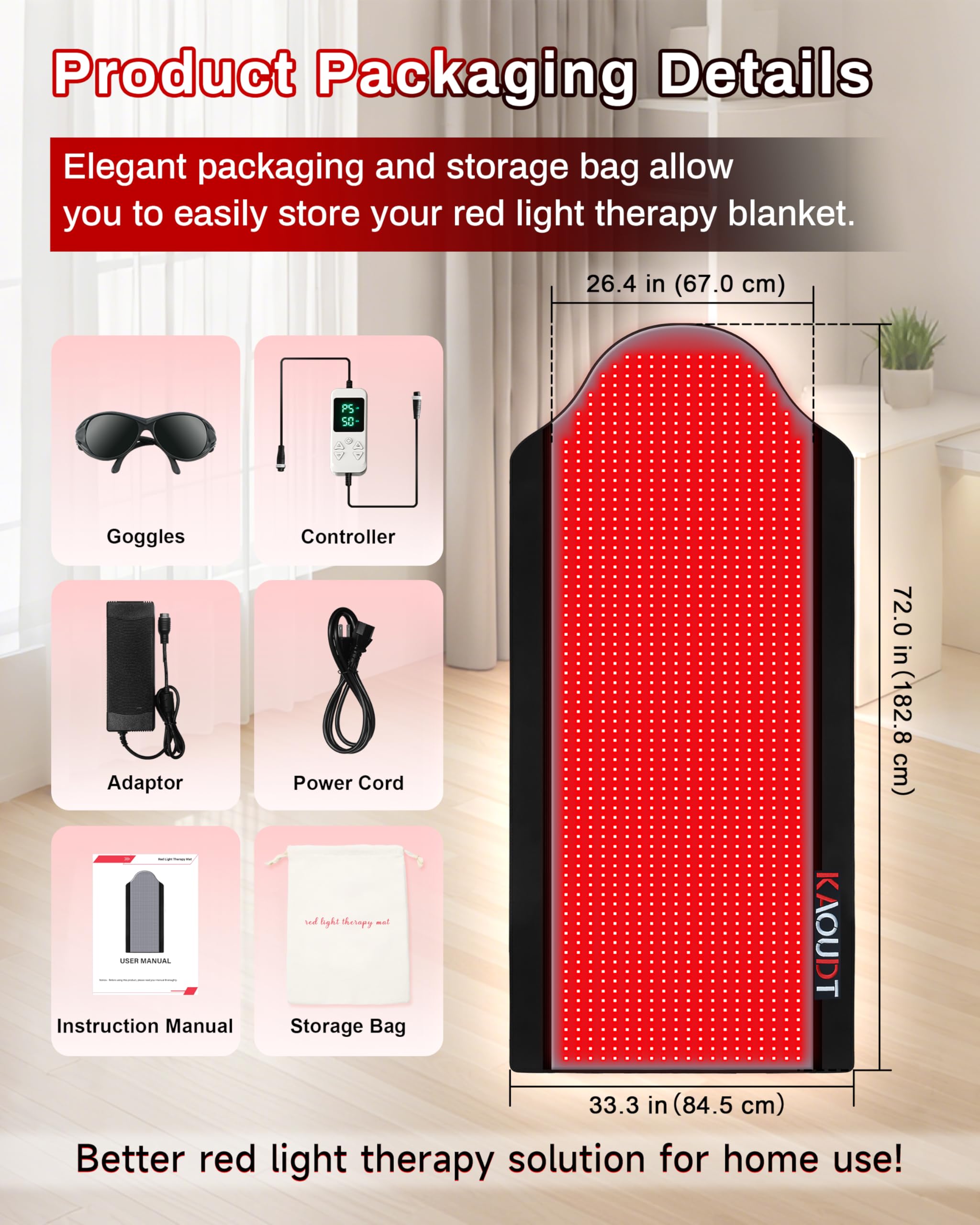 Kaoudt foldable portable mat fits easily into a bag for travel.