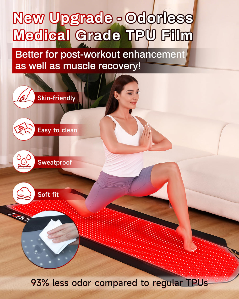 Kaoudt included goggles and smart controller enhance safe, focused treatment at home.