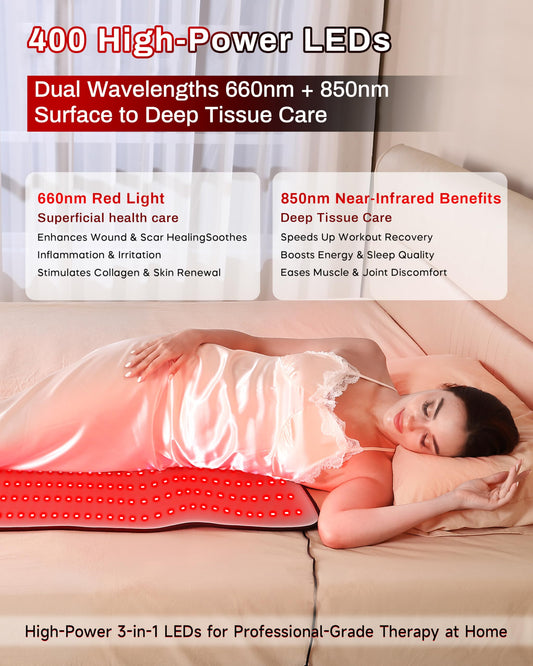Kaoudt Red Light Mat back-relaxation setup for targeted comfort.