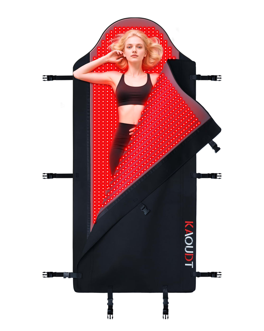 Kaoudt therapeutic red-light mat offers full-body home coverage for comfort sessions