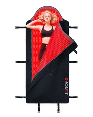 Kaoudt therapeutic red-light mat offers full-body home coverage for comfort sessions