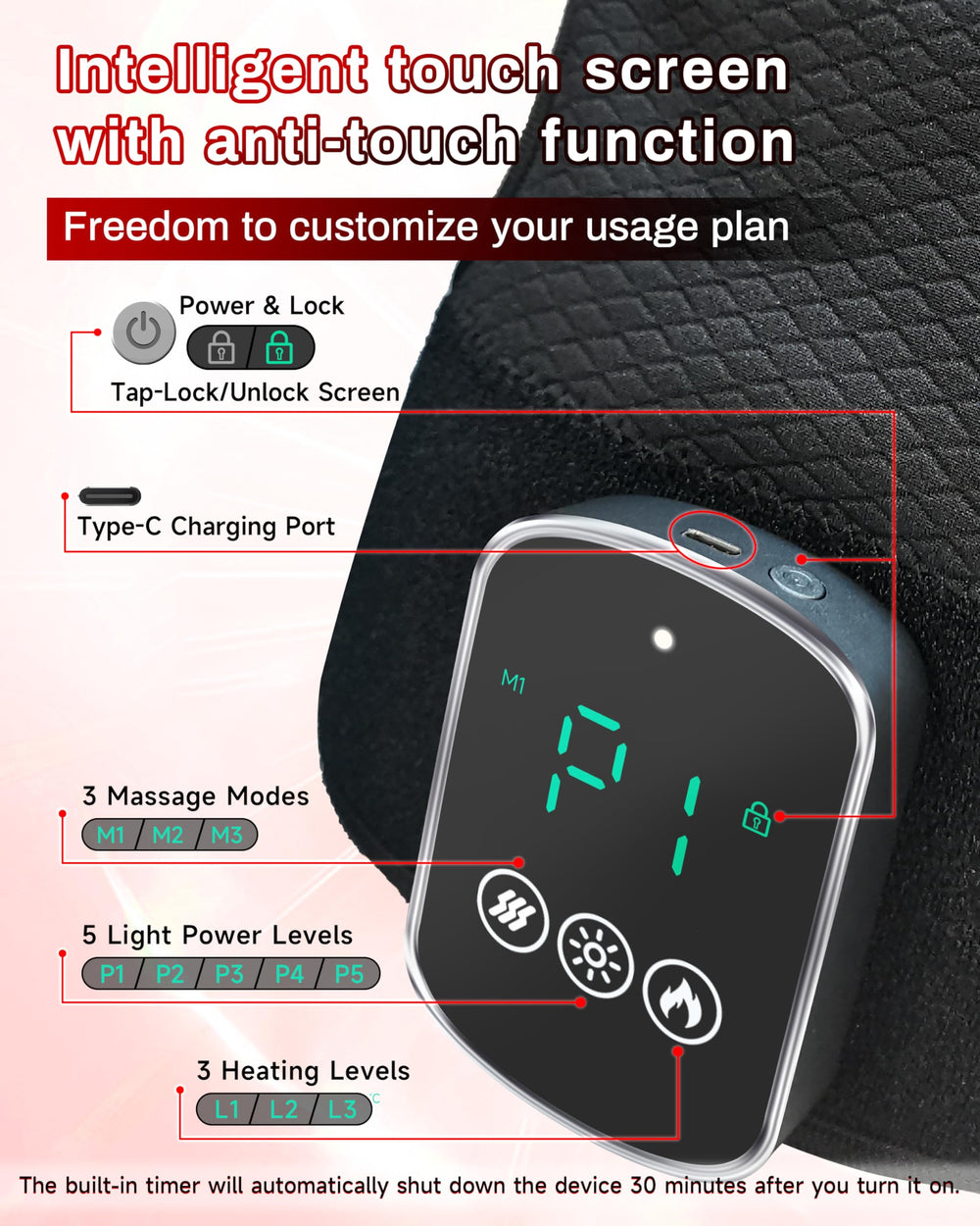 Kaoudt wireless operation with 5000mAh battery for extended use.