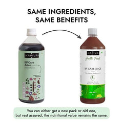 Kapiva BP Care Juice shown with a glass, supporting a healthy lifestyle