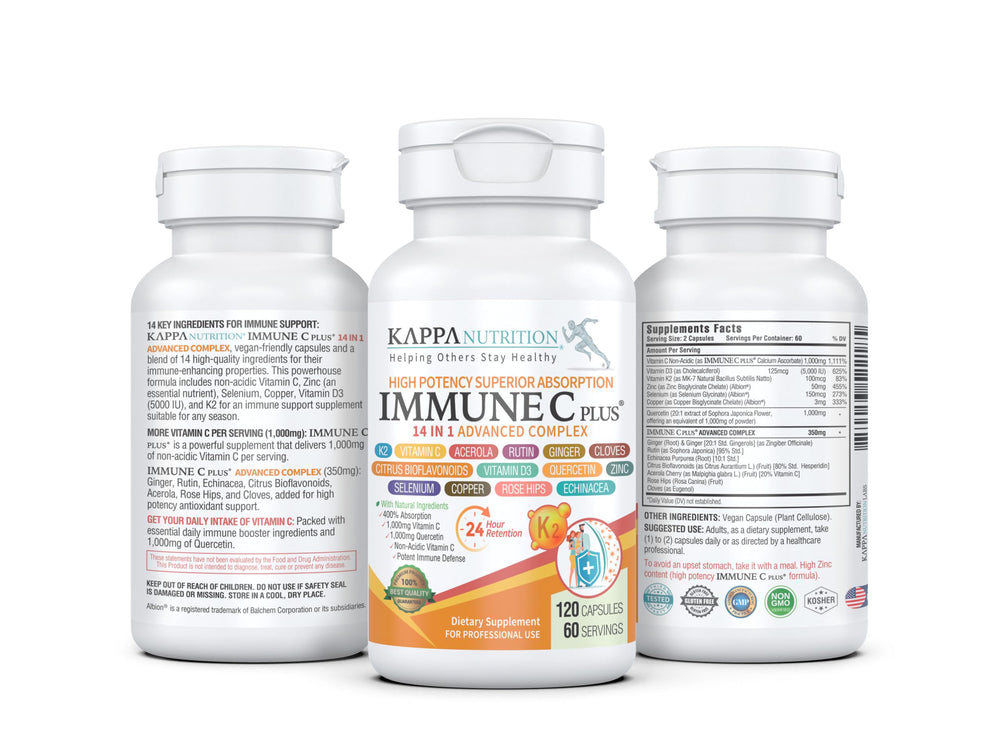 KAPPA NUTRITION Immune C Plus capsules ready for daily immune support