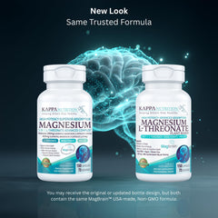 Kappa Nutrition MagBrain capsules close-up for sleep-friendly magnesium.